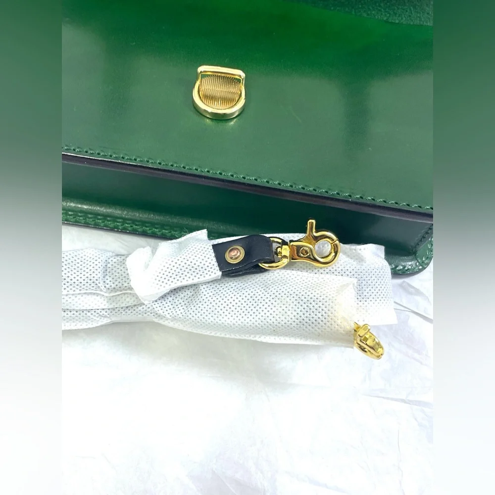 Green Leather Satchel Bag - Picture 10 of 14